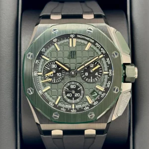 NEW 2025 Audemars Piguet Royal Oak Chroograph 43mm 26420CE Ceramic Green Dial