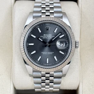 2020 Rolex Datejust 41mm 126334 Stainless Steel Jubilee Rhodium Dial