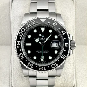 2018 Rolex GMT-Master II 40mm 116710LN Stainless Steel Black Dial