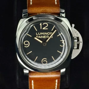 2012 Panerai Luminor 1950 3 Days 47mm PAM00372 Stainless Steel Black Dial