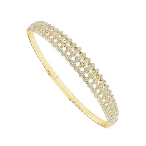 Diamond Bangle 2 ct tw 14k White Gold