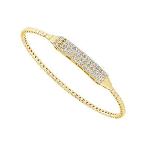Diamond Bangle 0.75 ct tw 14k White Gold