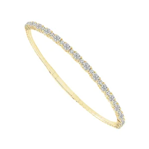 Diamond Bangle 2.63 ct tw 14k White Gold