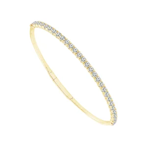 Diamond Bangle 1.75 ct tw 14k White Gold