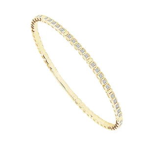 Diamond Bangle 1.50 ct tw 14k White Gold