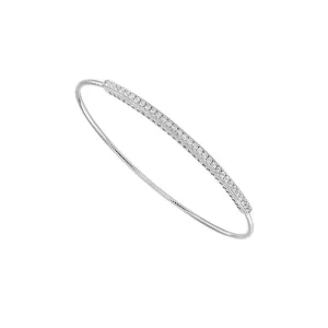 Timeless Bangle Bracelet - 14k Gold 0.5 CT Diamonds