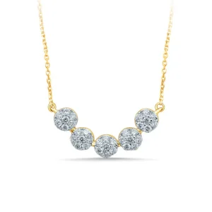 14K 0.75CT DIAM NECKLACE