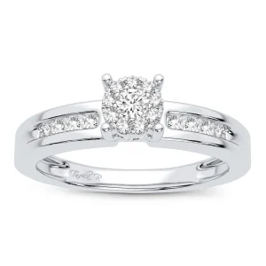 Modern Grace - 14K 0.25 CT Diamond Engagement Ring