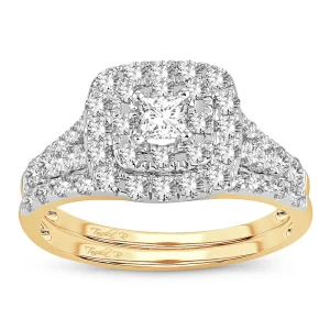 Luminous Unity - 14K Two-Tone 1.00CT Diamond Bridal Set