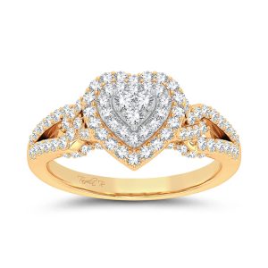 Golden Heartbeat - 14K 0.68 CT Fashion Ring