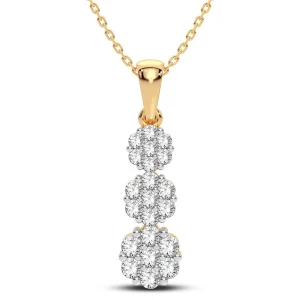 14K 0.75CT Diamond Pendant