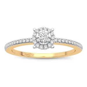 14K 0.16CT Diamond Ring