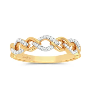 Eternal Bond 10K Yellow Gold 0.10CT Diamond Ring