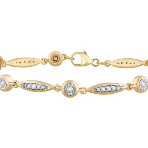 Marquise Diamond Bracelet - 10K Yellow Gold 0.50 CT Diamonds