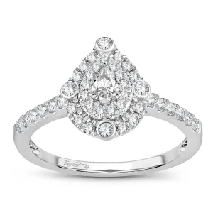 Drop Radiance - 14K 0.50 CT Diamond Engagement Ring