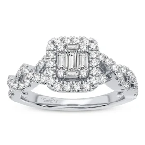 Radiant Elegance - 14K 0.50 CT Diamond Engagement Ring