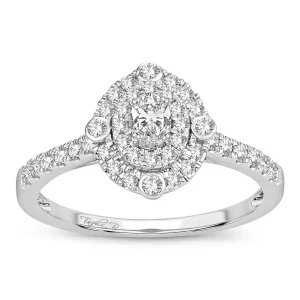 Halo Elegance - 14K 0.50 CT Diamond Engagement Ring