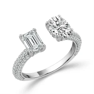 Diamond Engagement Ring 2.75 ct tw 14k White Gold