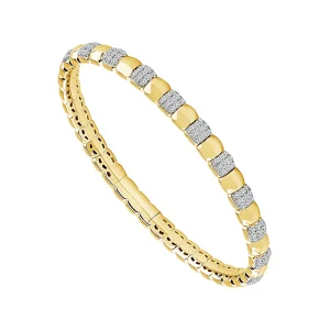 Diamond Bangle 1 ct tw 14k Yellow Gold