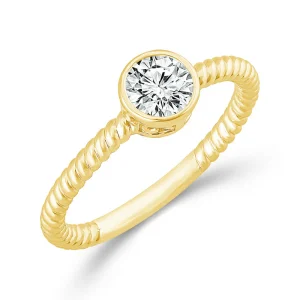 Diamond Solitaire Ring 0.50 ct tw 10k Yellow Gold