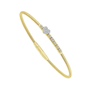 Diamond Bangle 0.20 ct tw 14k Yellow Gold