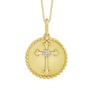 Diamond Fashion Pendant 0.03 ct tw 10k Yellow Gold