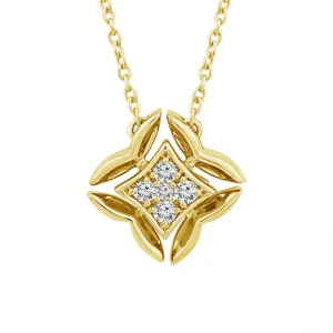 Diamond Fashion Pendant 0.05 ct tw 10k Yellow Gold