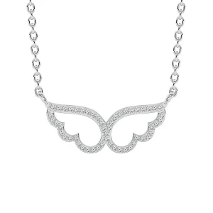 Diamond Fashion Pendant 0.075 ct tw Round 10k White Gold