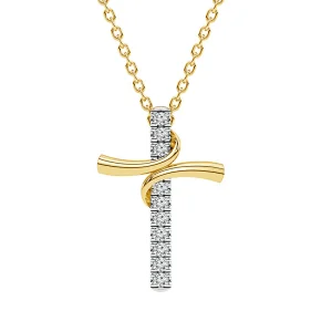 Diamond Fashion Pendant 0.13 ct tw 10k Yellow Gold