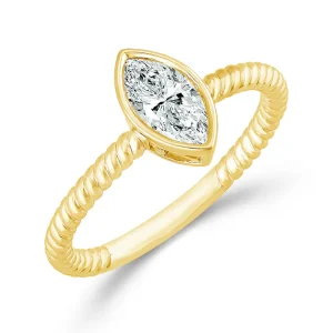 Diamond Solitaire Ring 0.50 ct tw 10k Yellow Gold