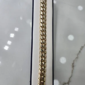 Bracelet cuban link solid 14k