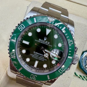 ROLEX HULK SUBMARINER GREEN FACE S STEELE 41MM - 116610
