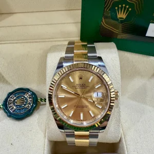 ROLEX DATEJUST TWO TONE CARA DORADA 40MM - 126333