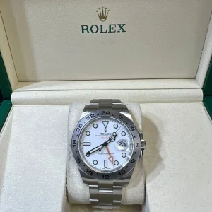 ROLEX EXPLORER II WHITE FACE 42MM - 216570