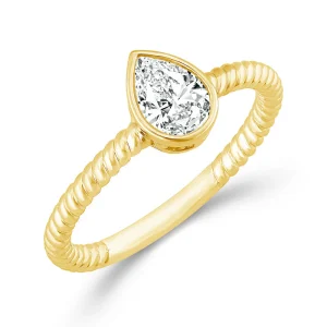 Diamond Solitaire Ring 0.50 ct tw 14k Yellow Gold