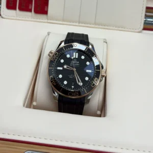 WATCH OMEGA SEAMASTER BLACK FACE ROSE GOLD 40MM