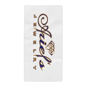 Ariel Jewelry White Beach Towels for Jewelry Lovers - Perfect for Poolside, Summer Vacations, Gifts, Beach Days, and Spa Retreats