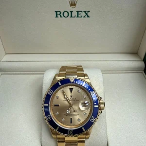 ROLEX SUBMARINER 18K SCRAMBLE 40MM - 16808