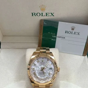 ROLEX SKY-DWELLER YELLOW-GOLD 42MM - 326938