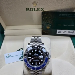 ROLEX GMT MASTER II S/STEEL 40MM - 126710BLNR