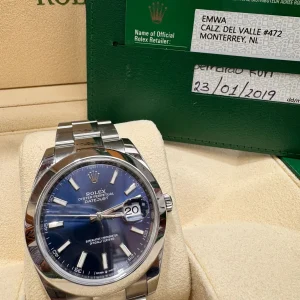 ROLEX DATE-JUST BLUE-FACE 41MM - 126300