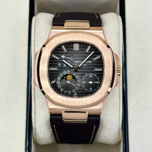 2019 Patek Philippe Nautilus 40mm 5712R  Rose Gold Brown Dial