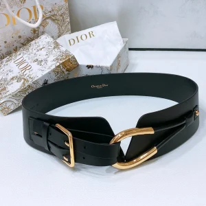 cd nolita belt black lambskin gold buckle