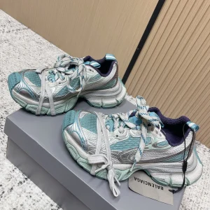 Balenciaga Sneaker Mesh Lace-up Light Blue Fabric 534179