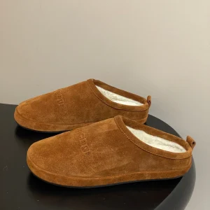 Balenciaga Mule Slip-On Caramel Brown Suede Wool 534531