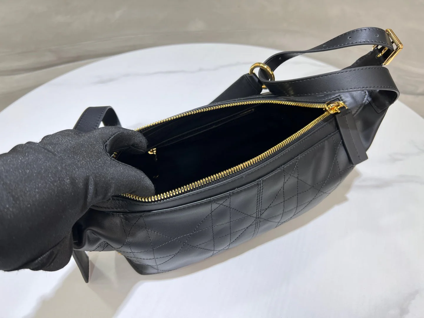 CD Wandering Bag 23 With Black Calfskin - Image 6