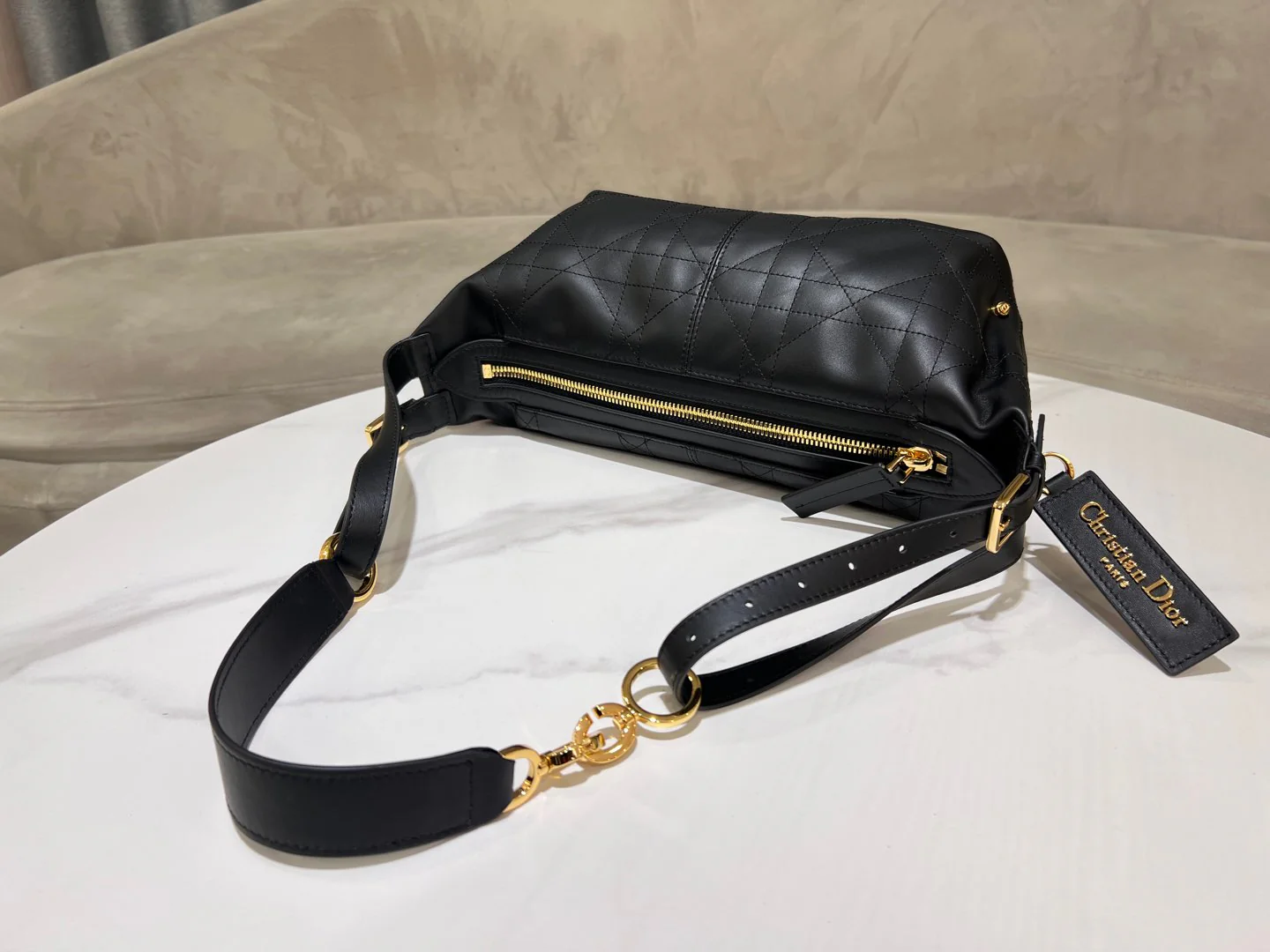 CD Wandering Bag 23 With Black Calfskin - Image 8