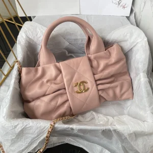 CC 25K Mini Bow Bag 26cm Pink Calfskin