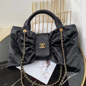 CC 25K Bow Bag 38cm Black Canvas