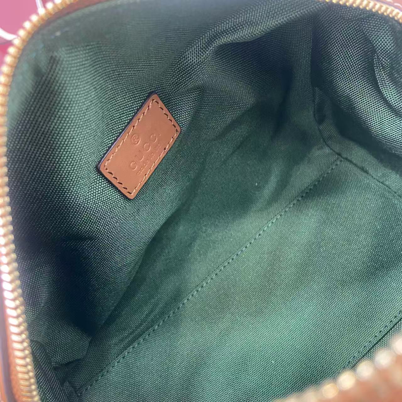 Gucci 25 GG Handbag Beige mix Brown Canvas Leather 288802 - Image 8